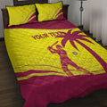 Custom West Indies Cricket Quilt Bed Set 2024 World Cup Go Windies