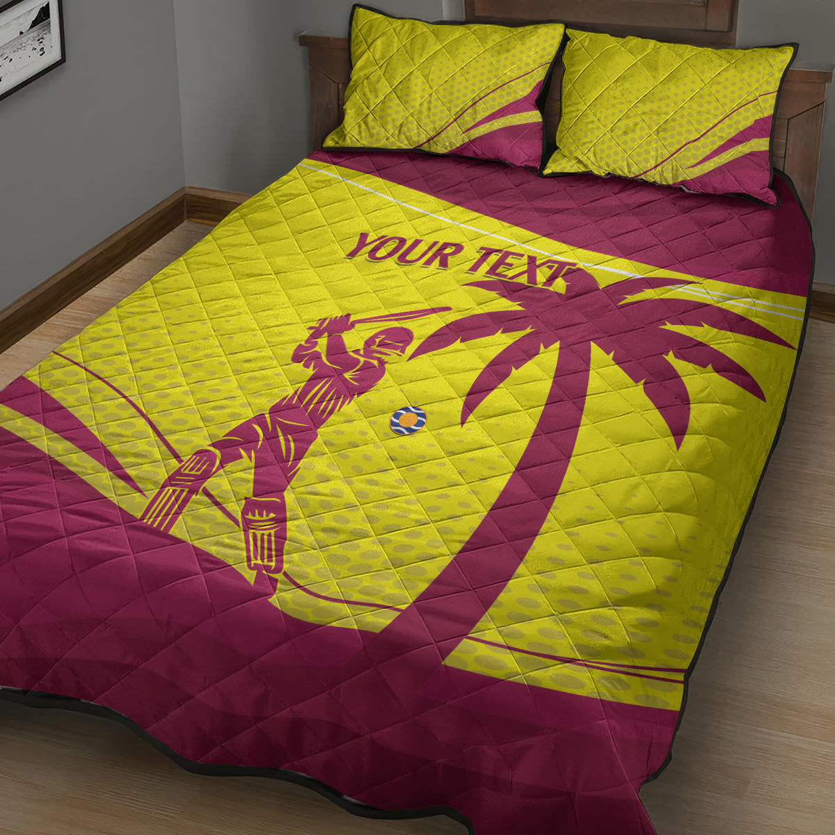 Custom West Indies Cricket Quilt Bed Set 2024 World Cup Go Windies
