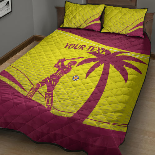 Custom West Indies Cricket Quilt Bed Set 2024 World Cup Go Windies