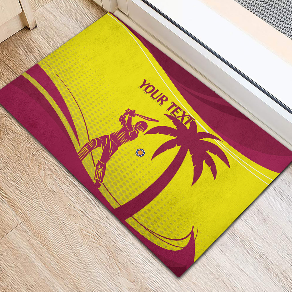 Custom West Indies Cricket Rubber Doormat 2024 World Cup Go Windies