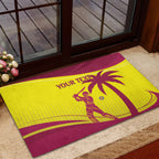 Custom West Indies Cricket Rubber Doormat 2024 World Cup Go Windies