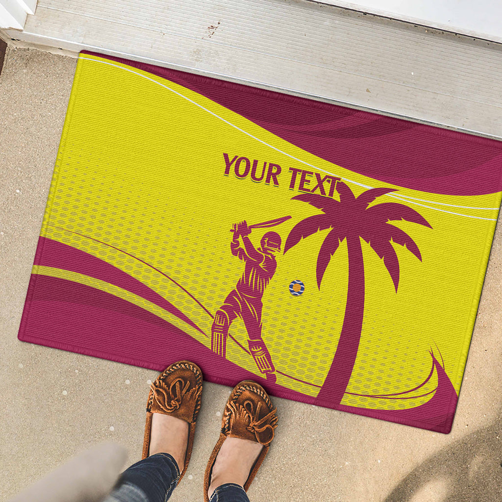 Custom West Indies Cricket Rubber Doormat 2024 World Cup Go Windies