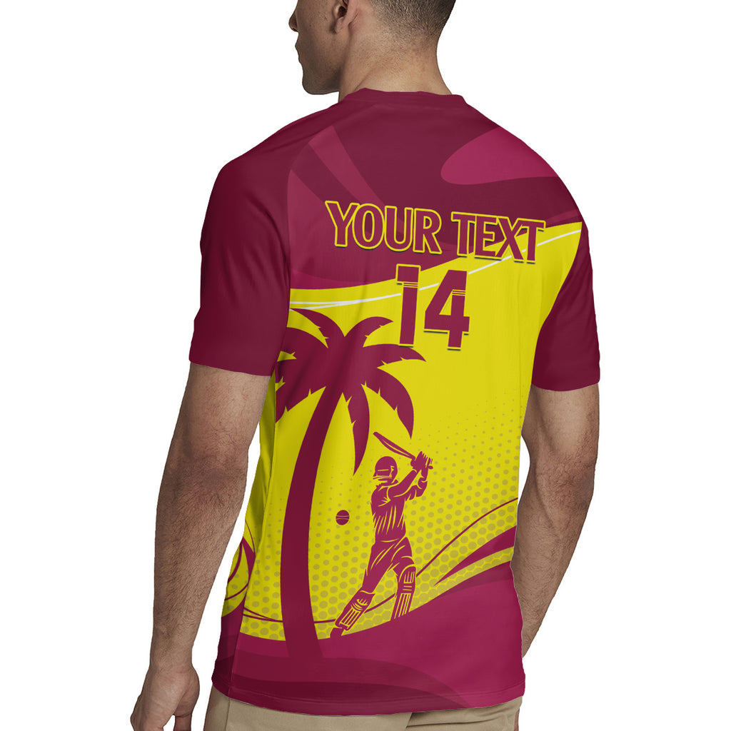 Custom West Indies Cricket Rugby Jersey 2024 World Cup Go Windies