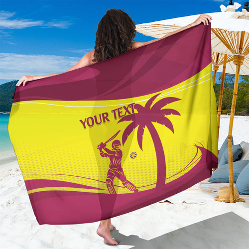 Custom West Indies Cricket Sarong 2024 World Cup Go Windies