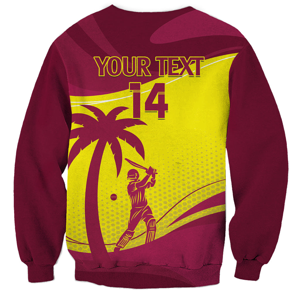 Custom West Indies Cricket Sweatshirt 2024 World Cup Go Windies