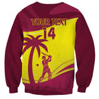 Custom West Indies Cricket Sweatshirt 2024 World Cup Go Windies