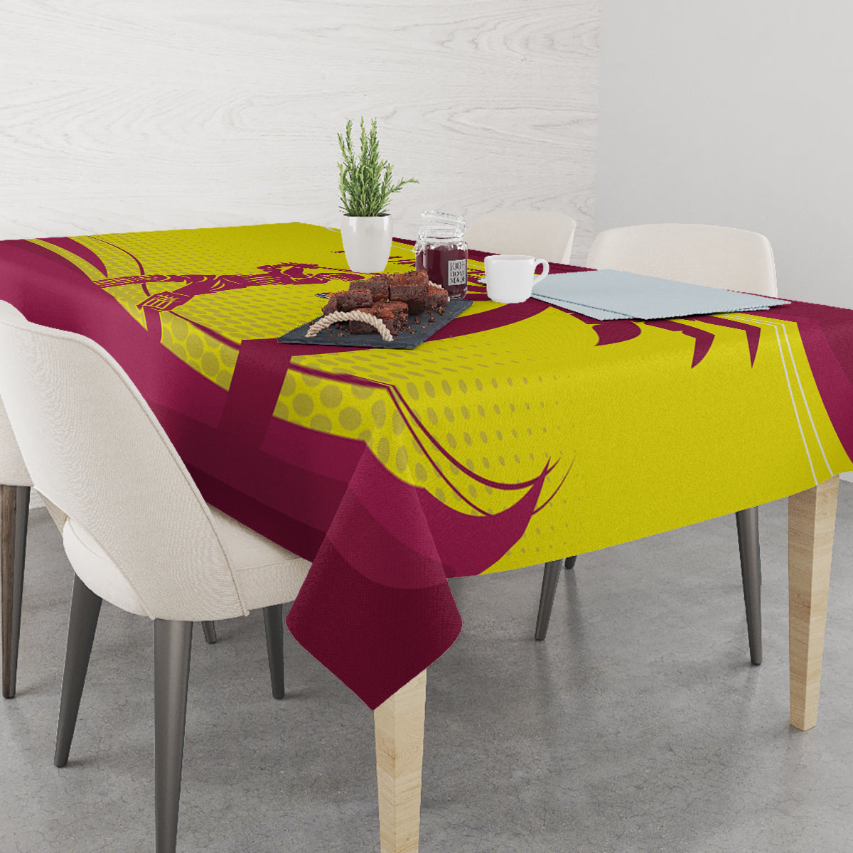 Custom West Indies Cricket Tablecloth 2024 World Cup Go Windies