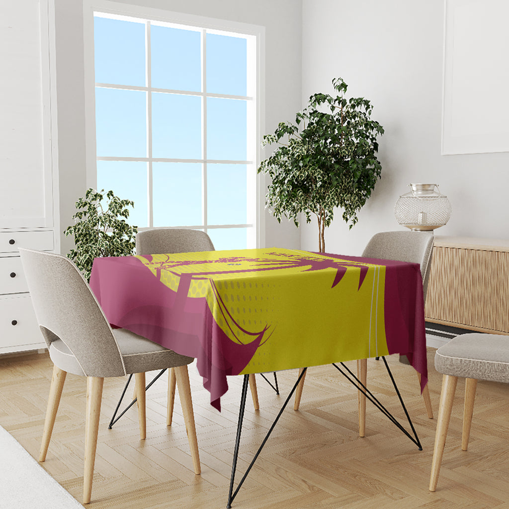 Custom West Indies Cricket Tablecloth 2024 World Cup Go Windies