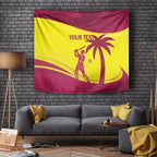 Custom West Indies Cricket Tapestry 2024 World Cup Go Windies