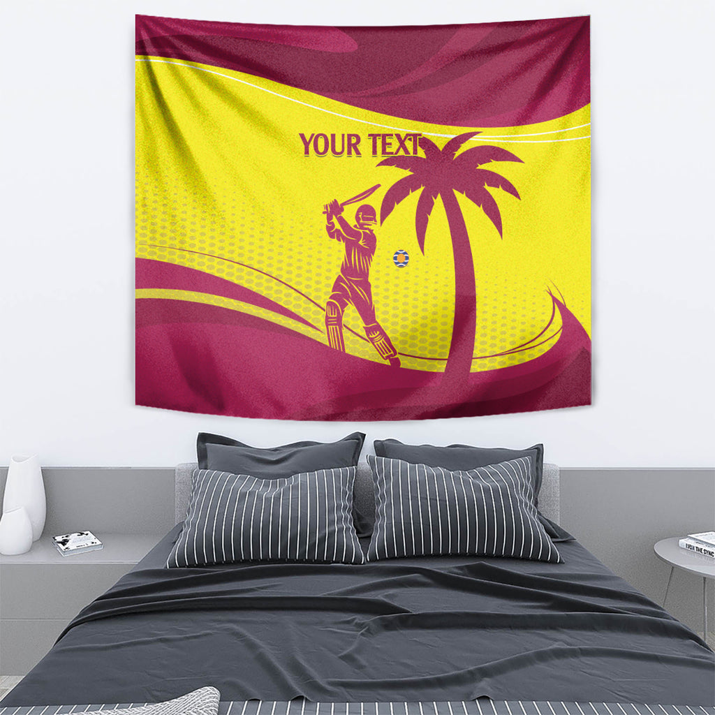 Custom West Indies Cricket Tapestry 2024 World Cup Go Windies