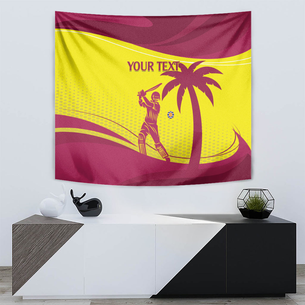 Custom West Indies Cricket Tapestry 2024 World Cup Go Windies