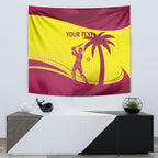 Custom West Indies Cricket Tapestry 2024 World Cup Go Windies