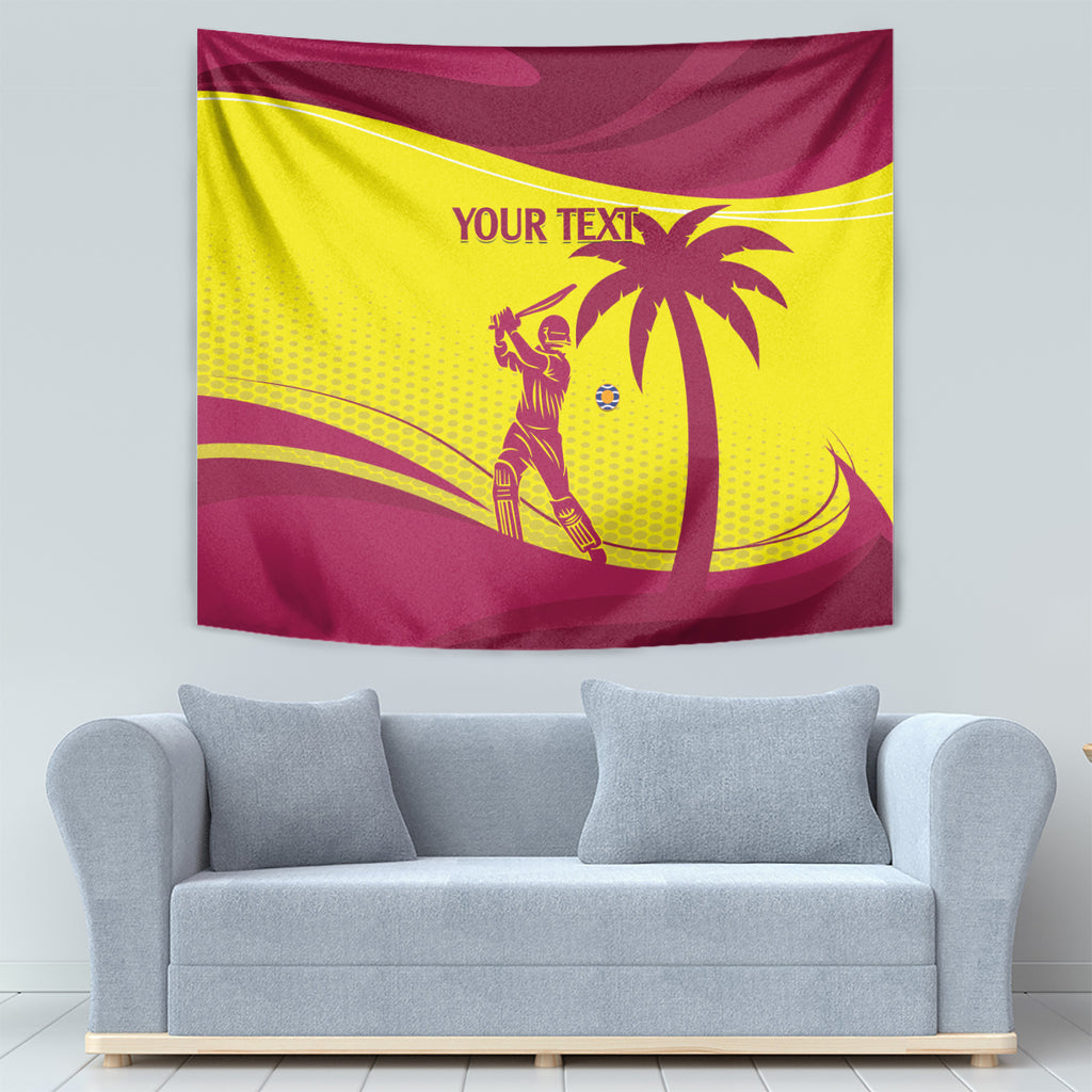 Custom West Indies Cricket Tapestry 2024 World Cup Go Windies
