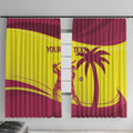 Custom West Indies Cricket Window Curtain 2024 World Cup Go Windies