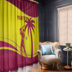 Custom West Indies Cricket Window Curtain 2024 World Cup Go Windies