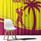 Custom West Indies Cricket Window Curtain 2024 World Cup Go Windies