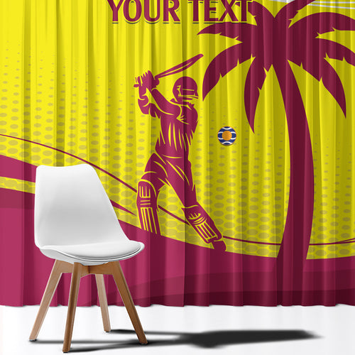 Custom West Indies Cricket Window Curtain 2024 World Cup Go Windies