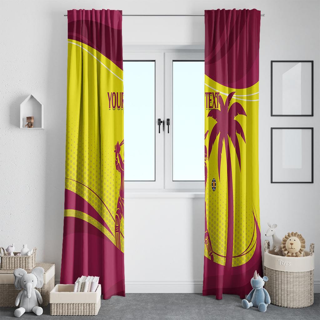 Custom West Indies Cricket Window Curtain 2024 World Cup Go Windies