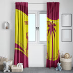 Custom West Indies Cricket Window Curtain 2024 World Cup Go Windies