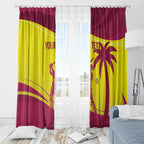 Custom West Indies Cricket Window Curtain 2024 World Cup Go Windies