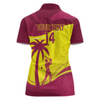 Custom West Indies Cricket Women Polo Shirt 2024 World Cup Go Windies