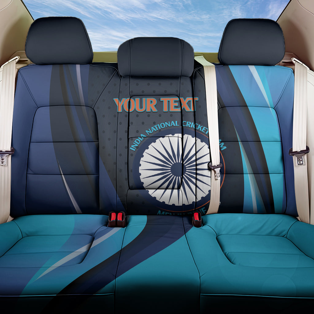 Custom India Cricket Back Car Seat Cover 2024 World Cup Go Men in Blue