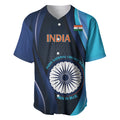 Custom India Cricket Baseball Jersey 2024 World Cup Go Men in Blue
