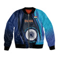 Custom India Cricket Bomber Jacket 2024 World Cup Go Men in Blue