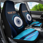 Custom India Cricket Car Seat Cover 2024 World Cup Go Men in Blue