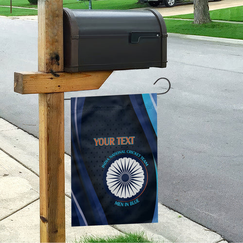 Custom India Cricket Garden Flag 2024 World Cup Go Men in Blue