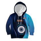Custom India Cricket Kid Hoodie 2024 World Cup Go Men in Blue