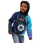 Custom India Cricket Kid Hoodie 2024 World Cup Go Men in Blue