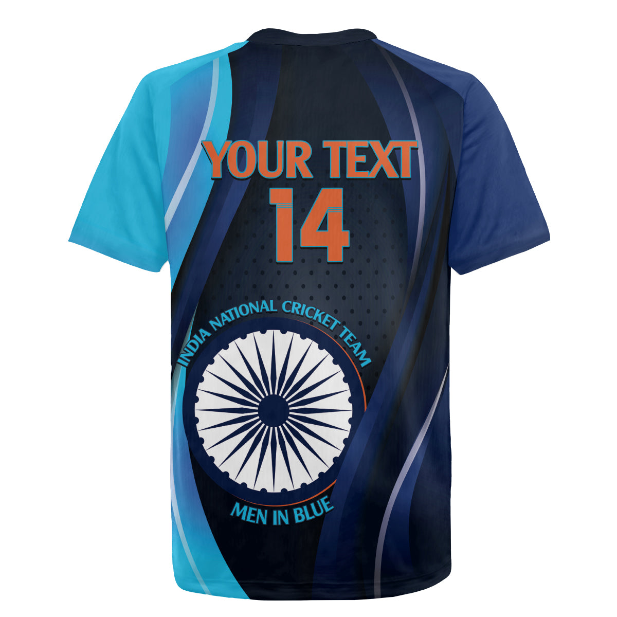 Custom India Cricket Rugby Jersey 2024 World Cup Go Men in Blue