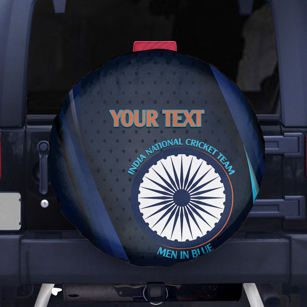 Custom India Cricket Spare Tire Cover 2024 World Cup Go Men in Blue