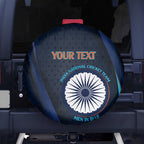 Custom India Cricket Spare Tire Cover 2024 World Cup Go Men in Blue