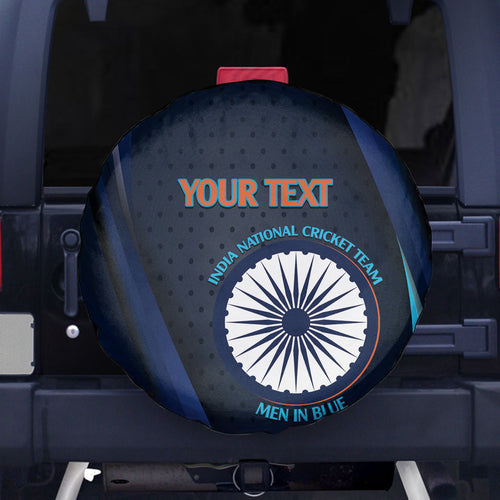 Custom India Cricket Spare Tire Cover 2024 World Cup Go Men in Blue