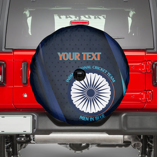 Custom India Cricket Spare Tire Cover 2024 World Cup Go Men in Blue