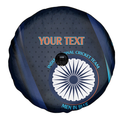 Custom India Cricket Spare Tire Cover 2024 World Cup Go Men in Blue