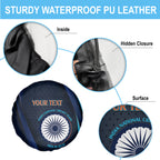 Custom India Cricket Spare Tire Cover 2024 World Cup Go Men in Blue