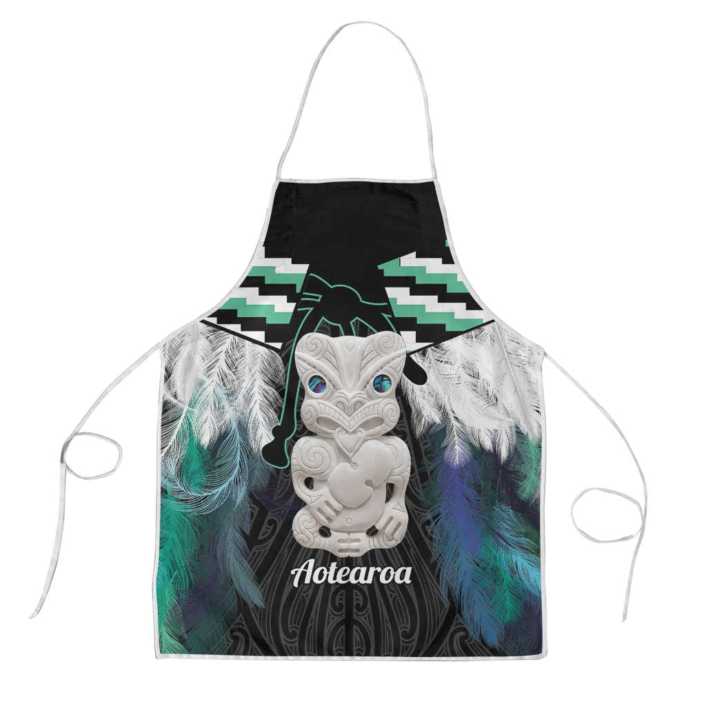 Aotearoa Korowai Motif Apron Hei Tiki Poutama Maori Pattern - Aussie Hoodie