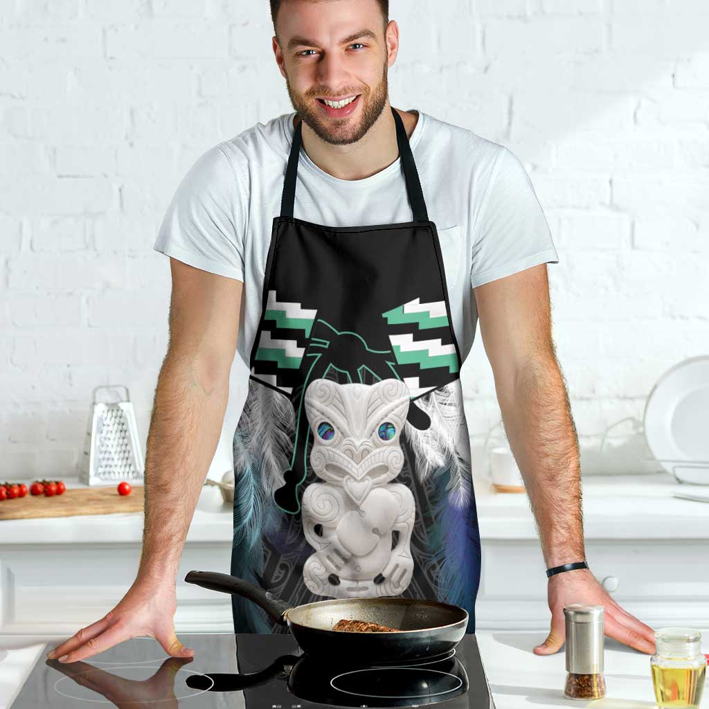 Aotearoa Korowai Motif Apron Hei Tiki Poutama Maori Pattern - Aussie Hoodie