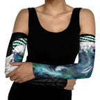 Aotearoa Korowai Motif Arm Sleeves Hei Tiki Poutama Maori Pattern - Aussie Hoodie