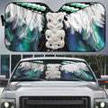 Aotearoa Korowai Motif Auto Sun Shade Hei Tiki Poutama Maori Pattern - Aussie Hoodie