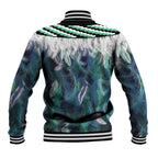 Aotearoa Korowai Motif Baseball Jacket Hei Tiki Poutama Maori Pattern