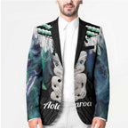 Aotearoa Korowai Motif Blazer Hei Tiki Poutama Maori Pattern - Aussie Hoodie