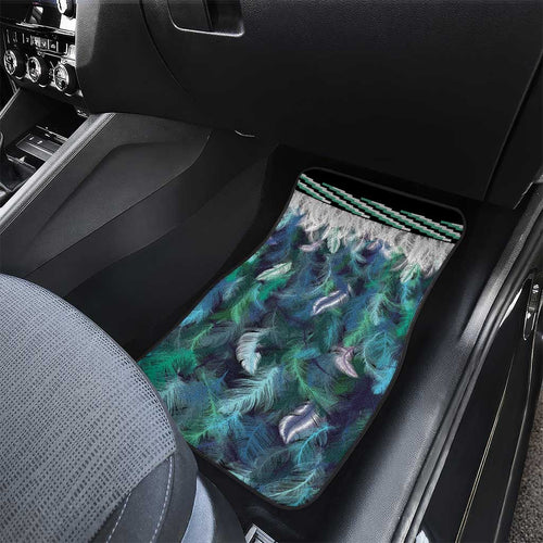 Aotearoa Korowai Motif Car Mats Hei Tiki Poutama Maori Pattern
