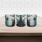 Aotearoa Korowai Motif Ceramic Mug Hei Tiki Poutama Maori Pattern - Aussie Hoodie