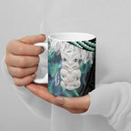 Aotearoa Korowai Motif Ceramic Mug Hei Tiki Poutama Maori Pattern - Aussie Hoodie