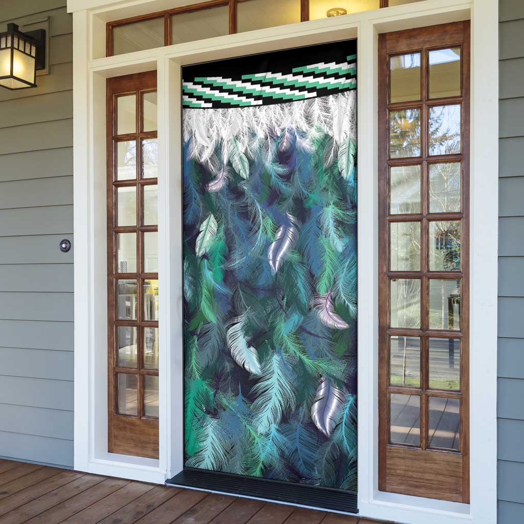 Aotearoa Korowai Motif Door Cover Hei Tiki Poutama Maori Pattern - Aussie Hoodie