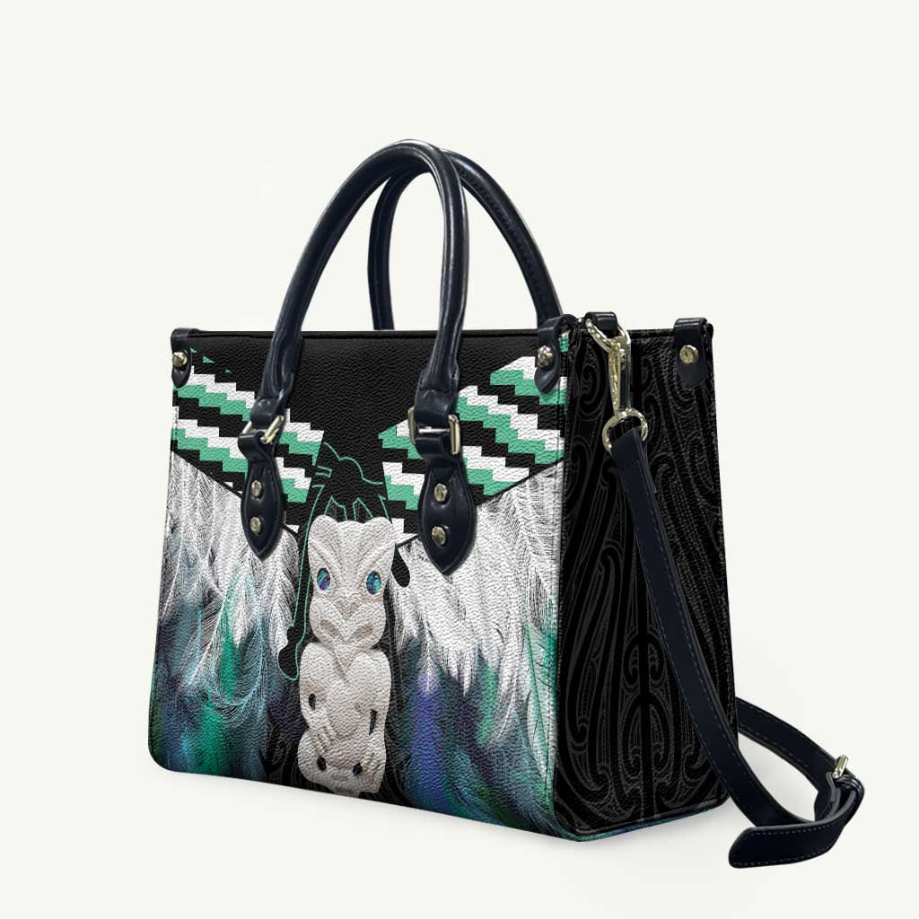 Aotearoa Korowai Motif Leather Bag Hei Tiki Poutama Maori Pattern - Aussie Hoodie